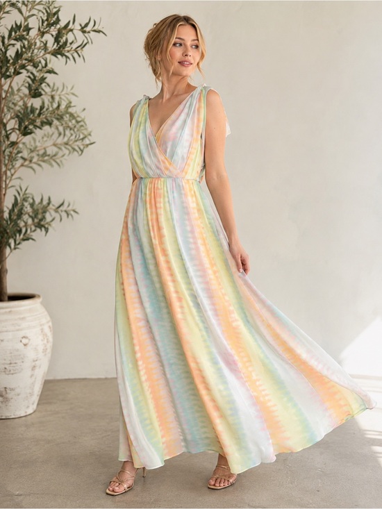 Anthropologie Dresses & Skirts - Anthropologie LIL pastel gorgeous maxi dress, 4.